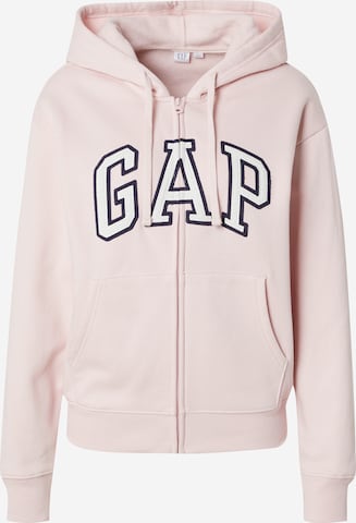 GAP Sweatvest 'HERITAGE' in Roze: voorkant