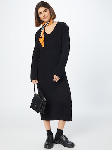 DRYKORN Knitted dress 'NIMI' in Black