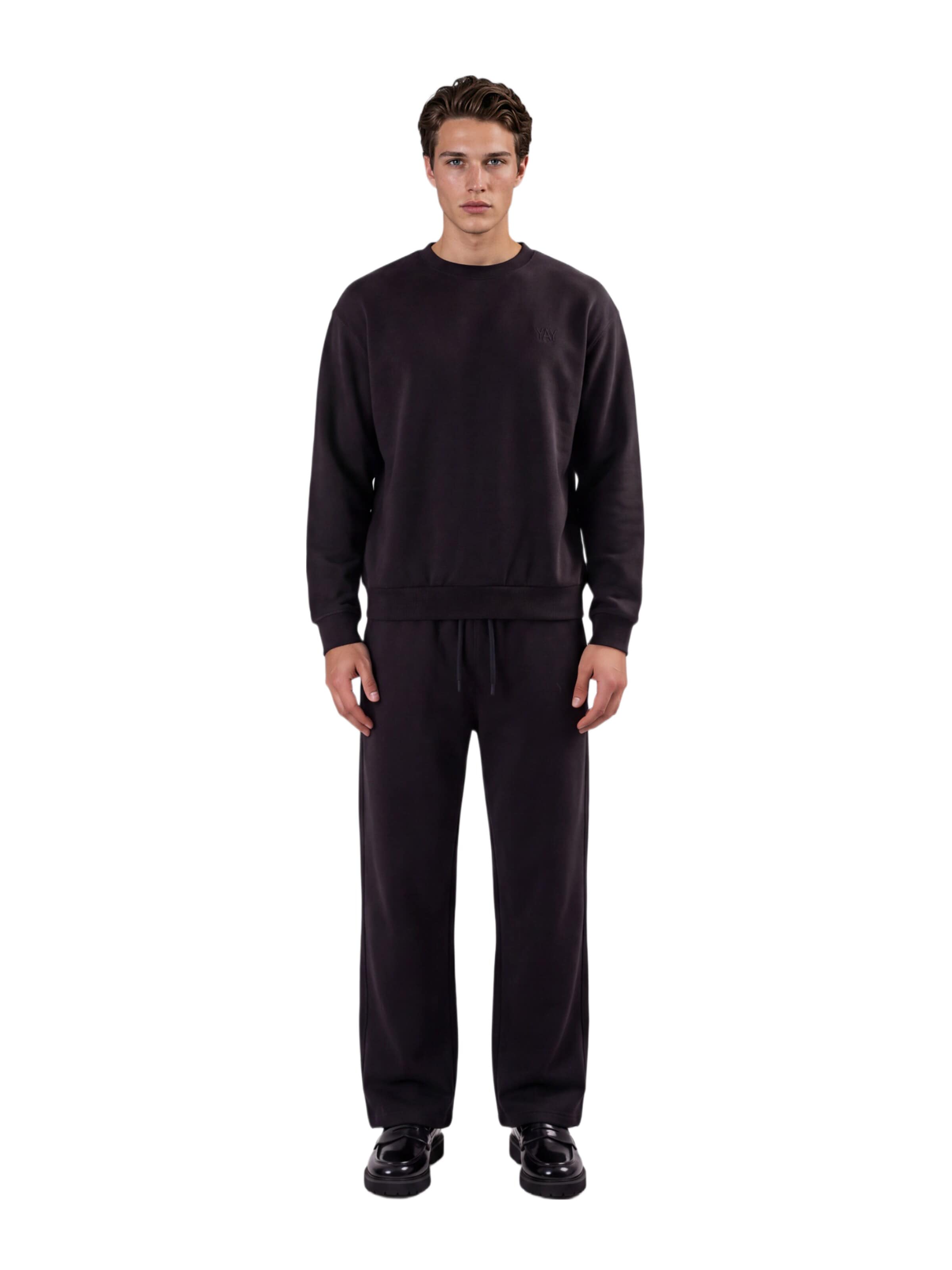 HEFTYKA Wide leg Workout Pants in Black