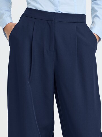 Baggy Pantalon à pince 'IHFAVA' ICHI en bleu