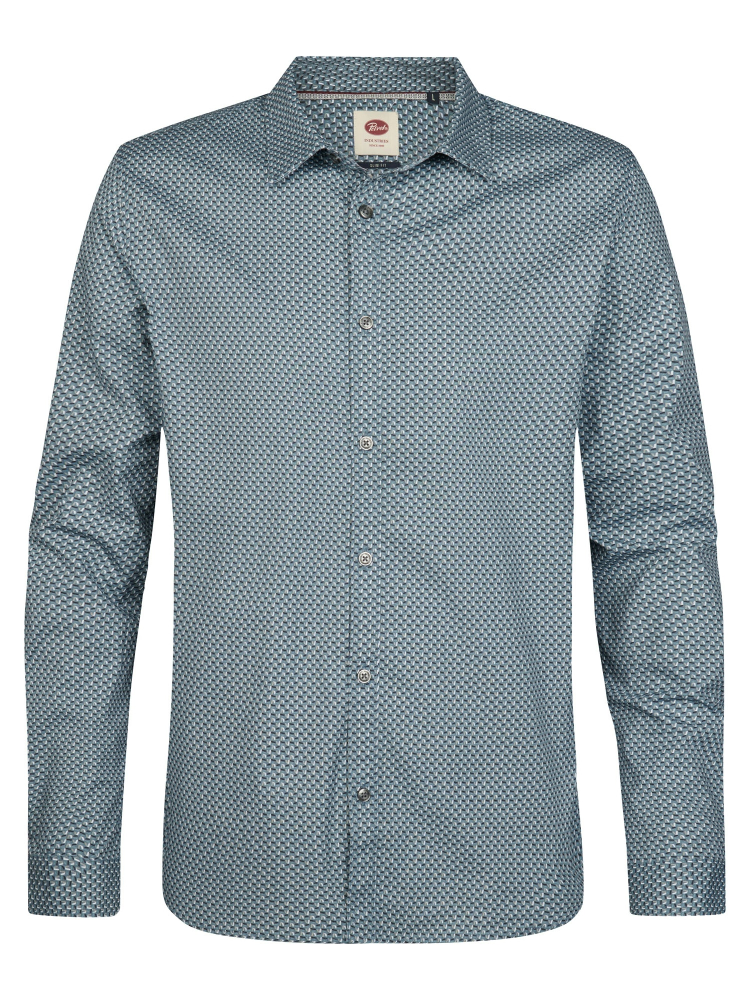 Petrol Industries - Ajuste regular Camisa en azul: frente