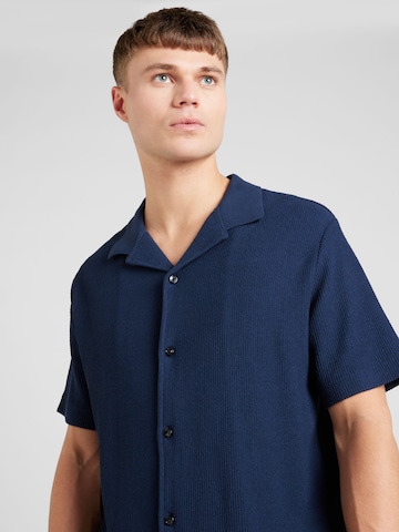 BOSS Black Regular fit Overhemd 'Powell 129' in Blauw
