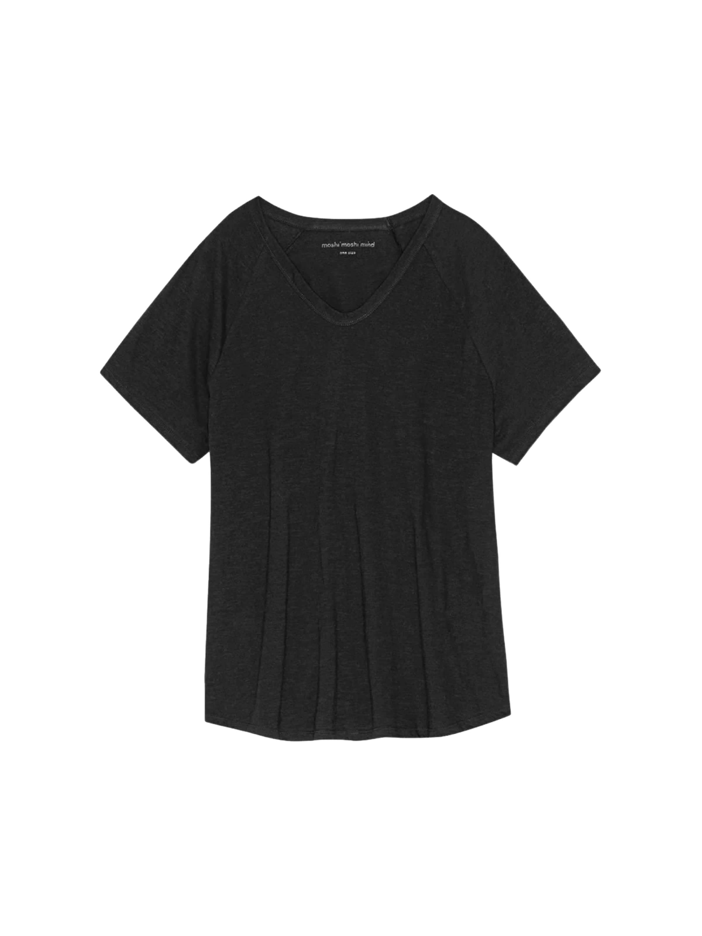 moshi moshi mind T-Shirt 'Favourite' in Schwarz: Vorderseite