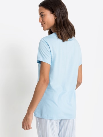 s.Oliver Pajama Shirt in Blue: back