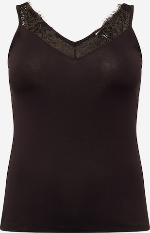 ONLY Carmakoma Top 'FIRA' in Black: front