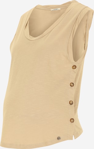 LOVE2WAIT Top 'Lucca' in Beige: front