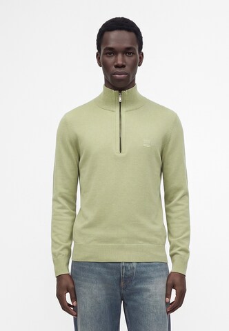 Pullover 'Kanobix' di BOSS in verde: frontale
