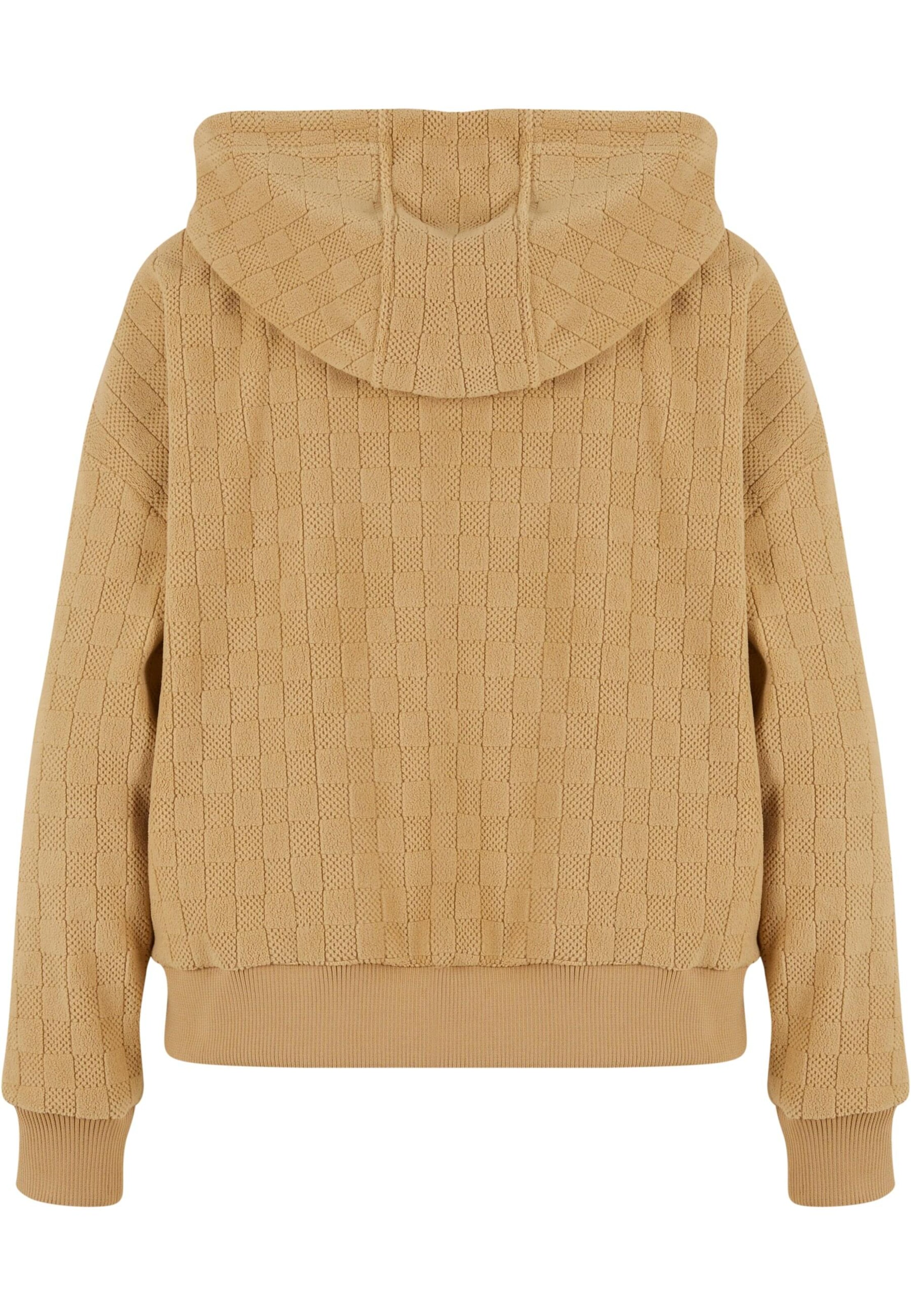 Urban Classics Sweat jacket in Beige