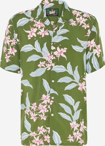 Key Largo Regular fit Button Up Shirt 'TRINIDAD' in Green: front