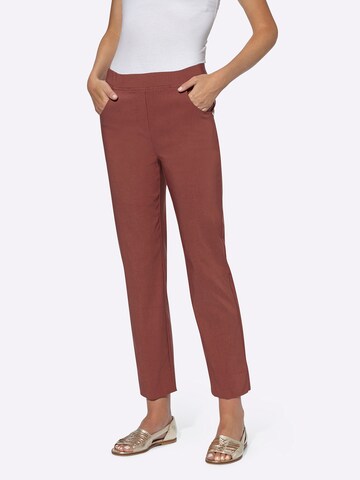 heine - regular Pantalón en marrón: frente