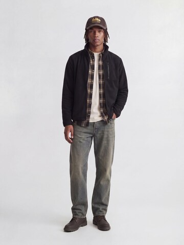 JACK & JONES Fleecejacke in Schwarz