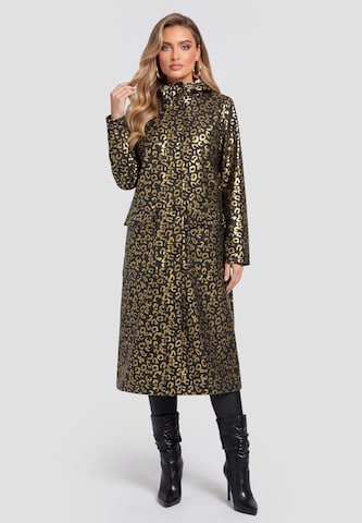 Manteau mi-saison faina en noir : devant