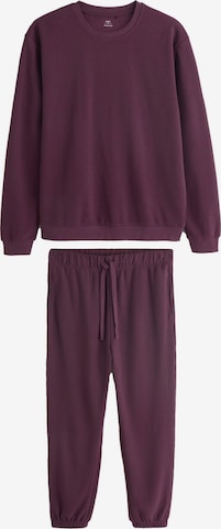 raudona Next Ilga pižama: priekis