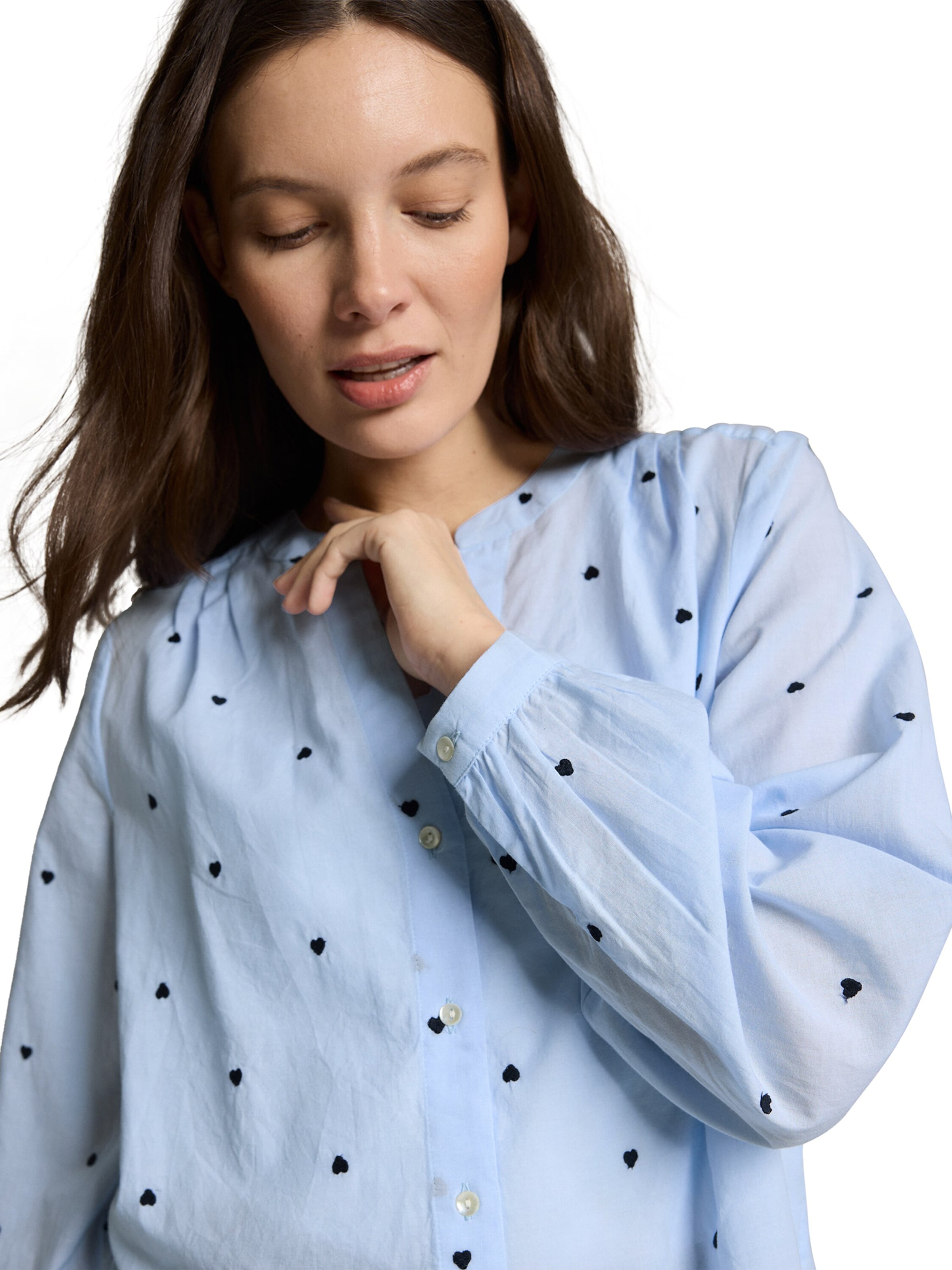 TOM TAILOR Bluse in Blau