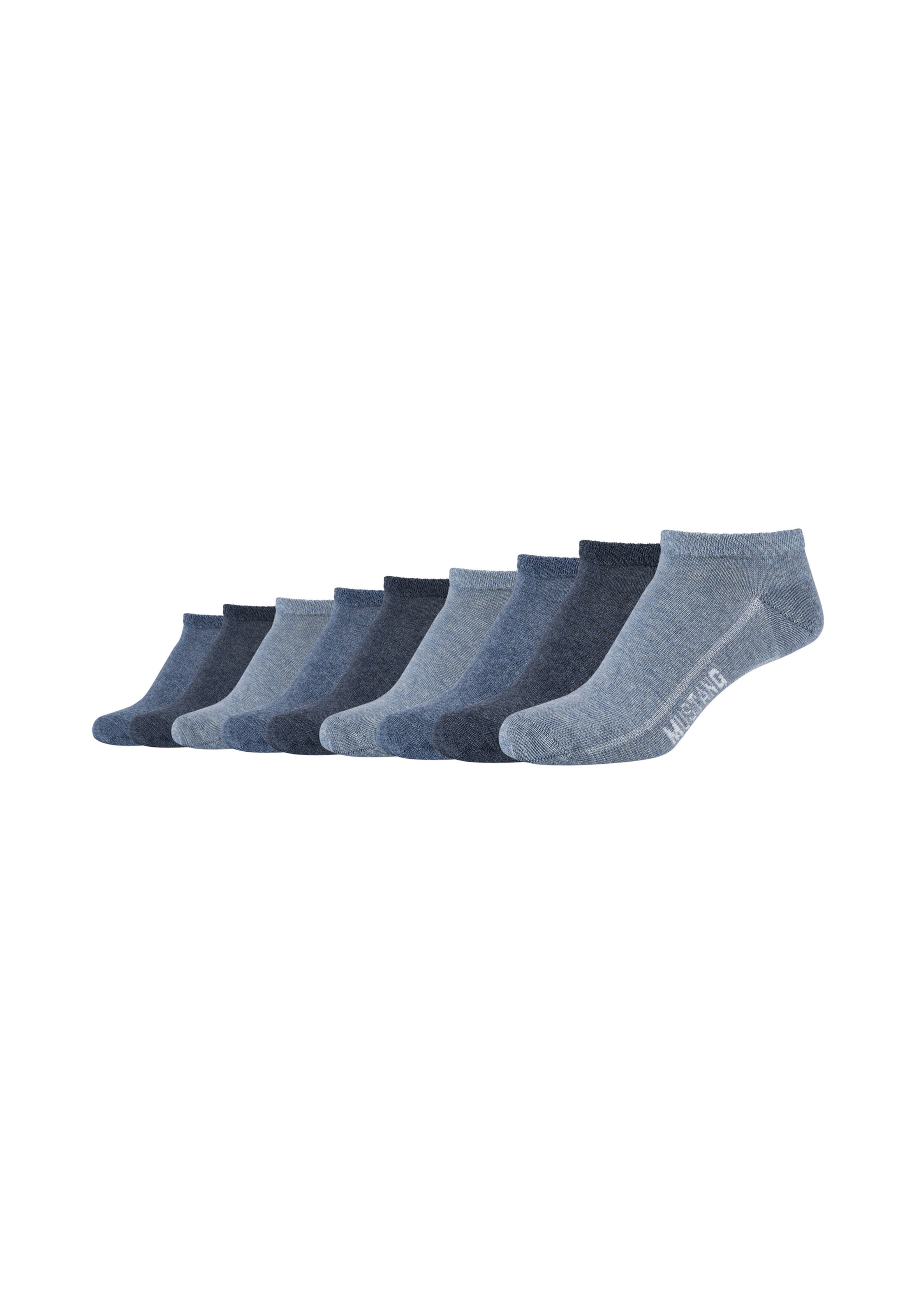 MUSTANG Sneakersocken 'True Denim' in Blau: Vorderseite