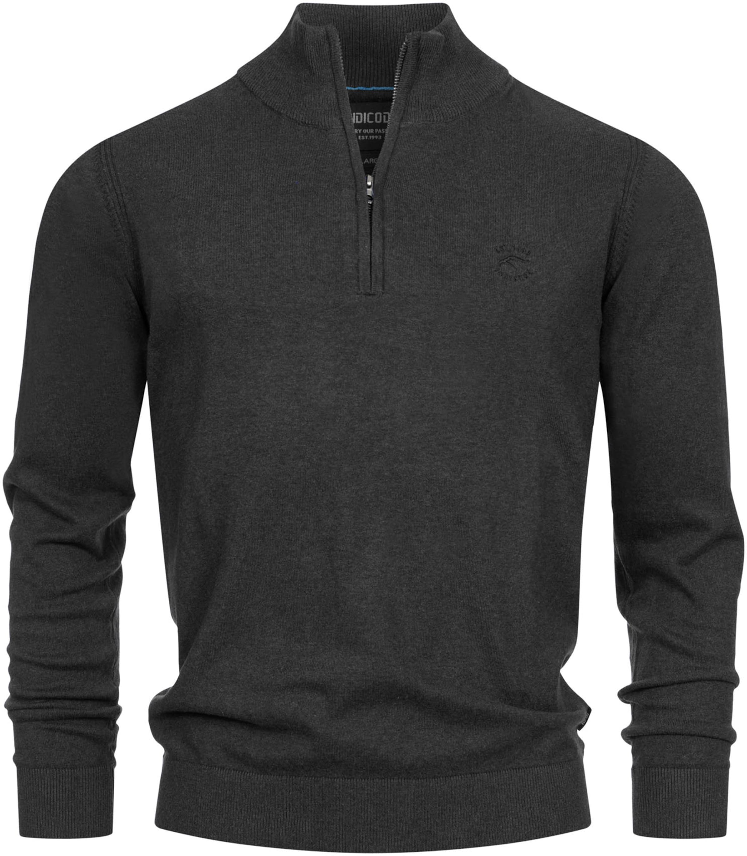 INDICODE JEANS Sweater in Black: front
