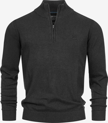 INDICODE Sweater in Black: front