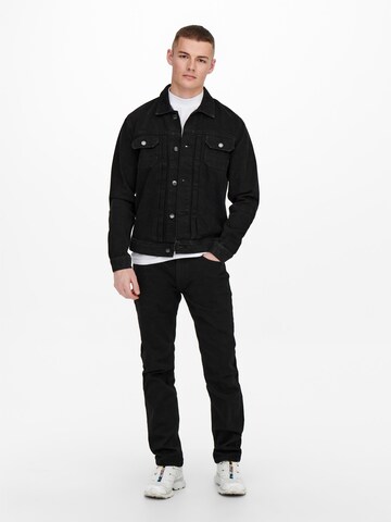 Only & Sons Between-Season Jacket 'Duke' in Black