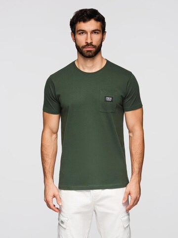 Ombre Shirt in Groen: voorkant