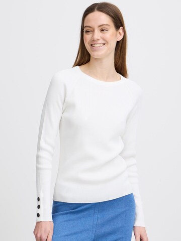 Pullover 'Morla' di b.young in bianco: frontale