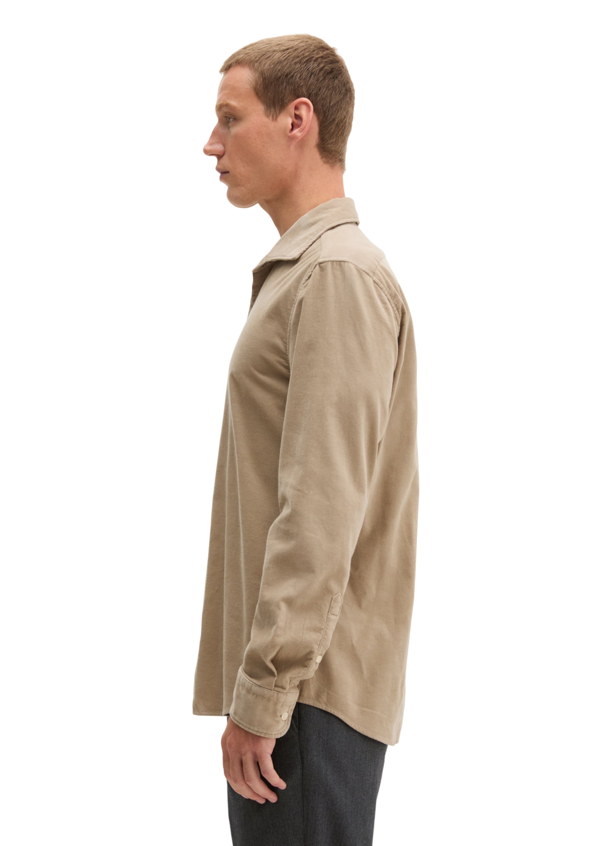 Marc O'Polo Regular fit Button Up Shirt in Beige: side