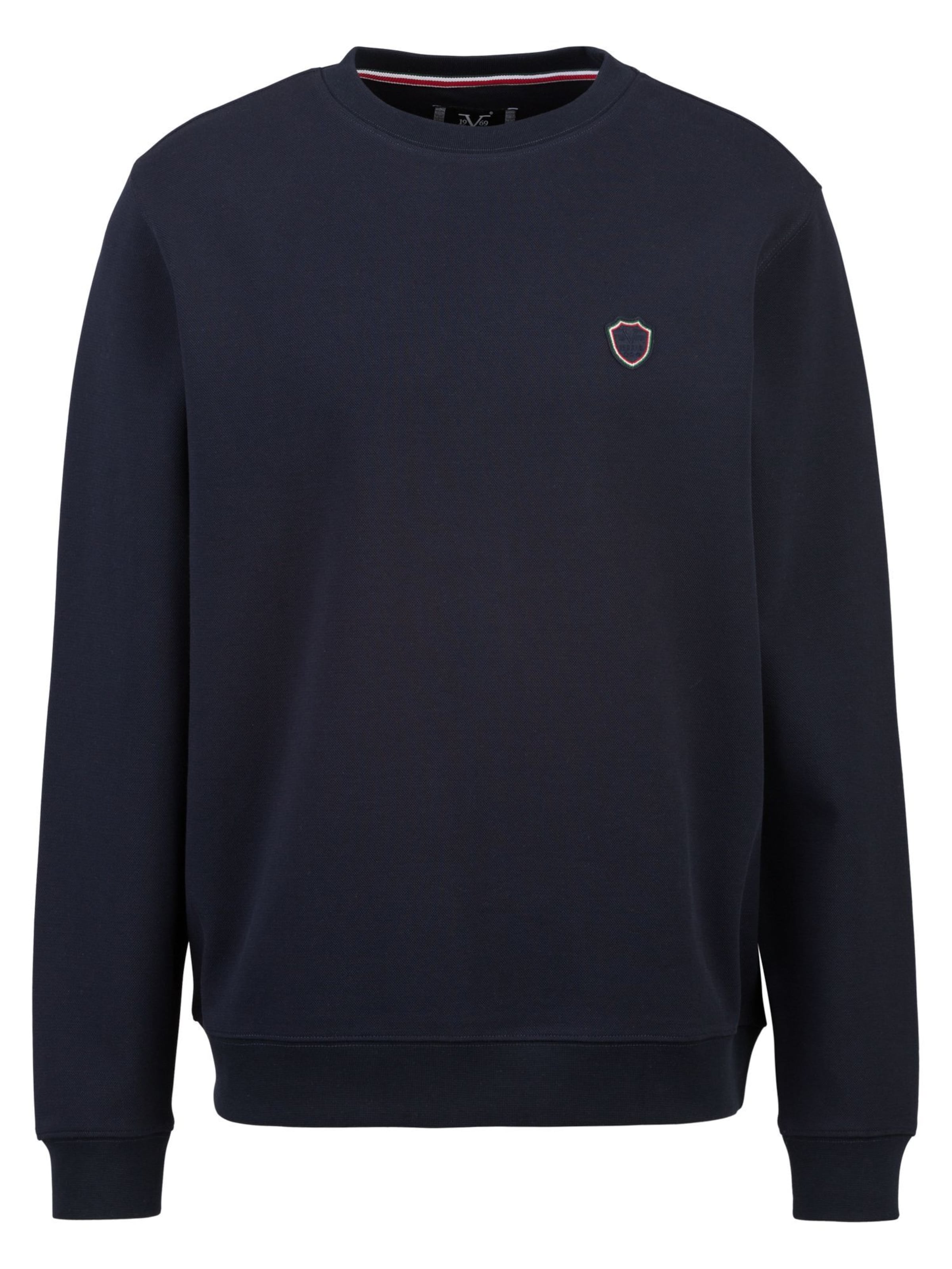 19V69 ITALIA Μπλούζα φούτερ 'Nico' σε μπλε: μπροστά