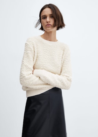 Pull-over MANGO en beige : devant