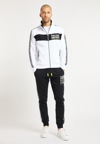 BRUNO BANANI Zip-Up Hoodie 'Owens' in White