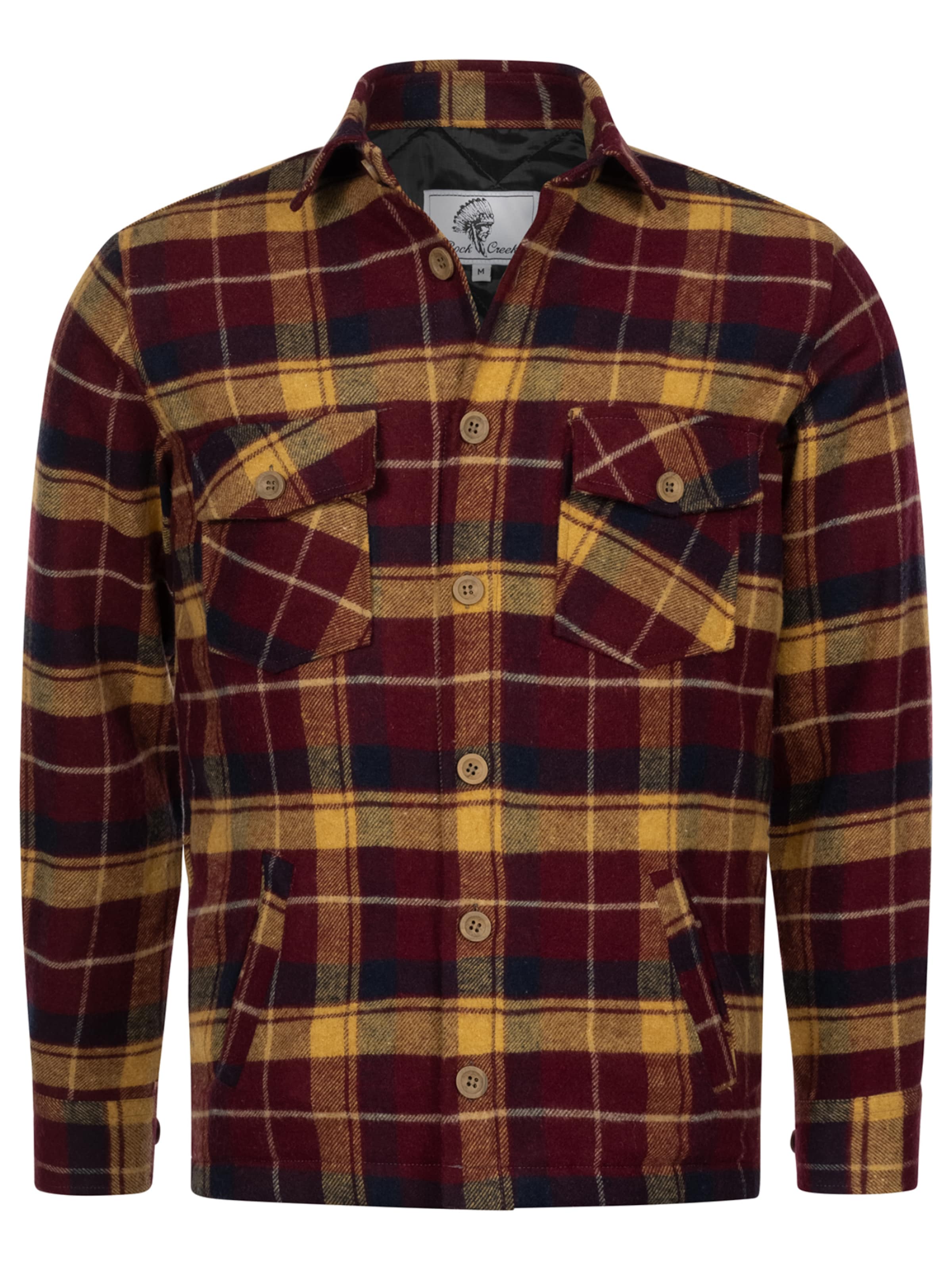 Rock Creek Regular Fit Hemd in Rot: Vorderseite