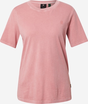 T-shirt G-Star RAW en rose : devant