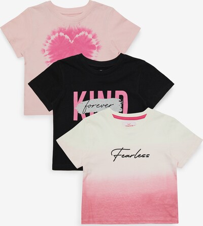 Threadgirls T-Shirt in pink / rosa / schwarz / silber / weiß, Produktansicht