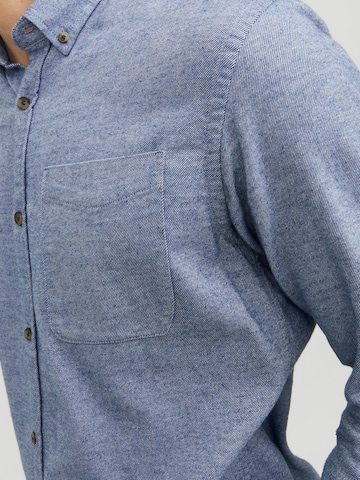 JACK & JONES - Ajuste estrecho Camisa 'Classic' en azul