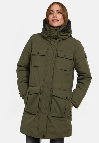 Parka d’hiver 'Eissturm 14' NAVAHOO en vert : devant