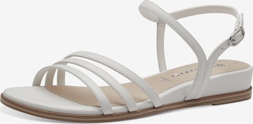 TAMARIS Páskové sandály – bílá: přední strana