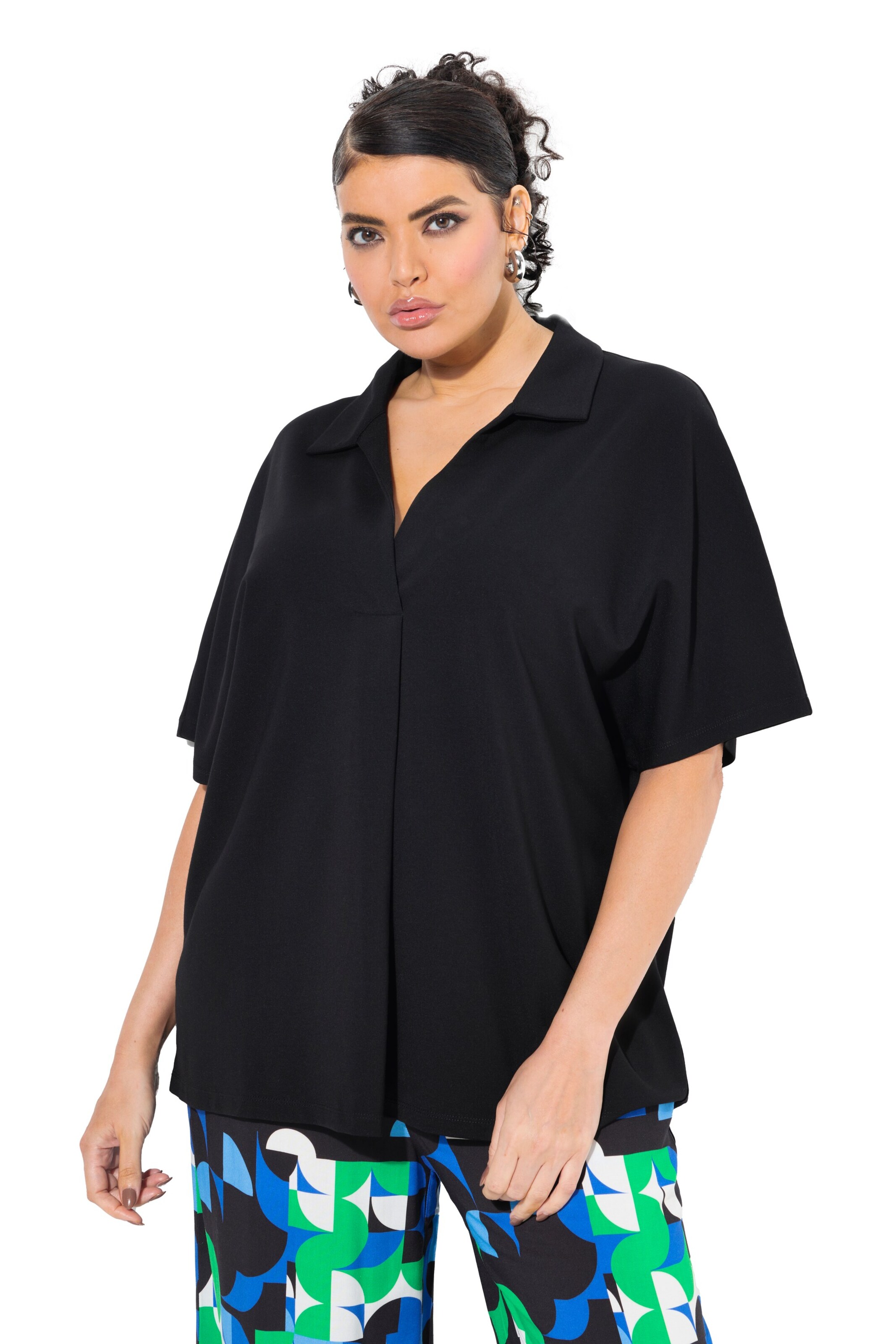 Ulla Popken Blouse in Black: front