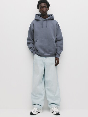 Sweat-shirt Pull&Bear en bleu : devant