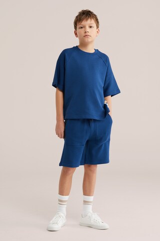 WE Fashion Regular Trousers in Blue