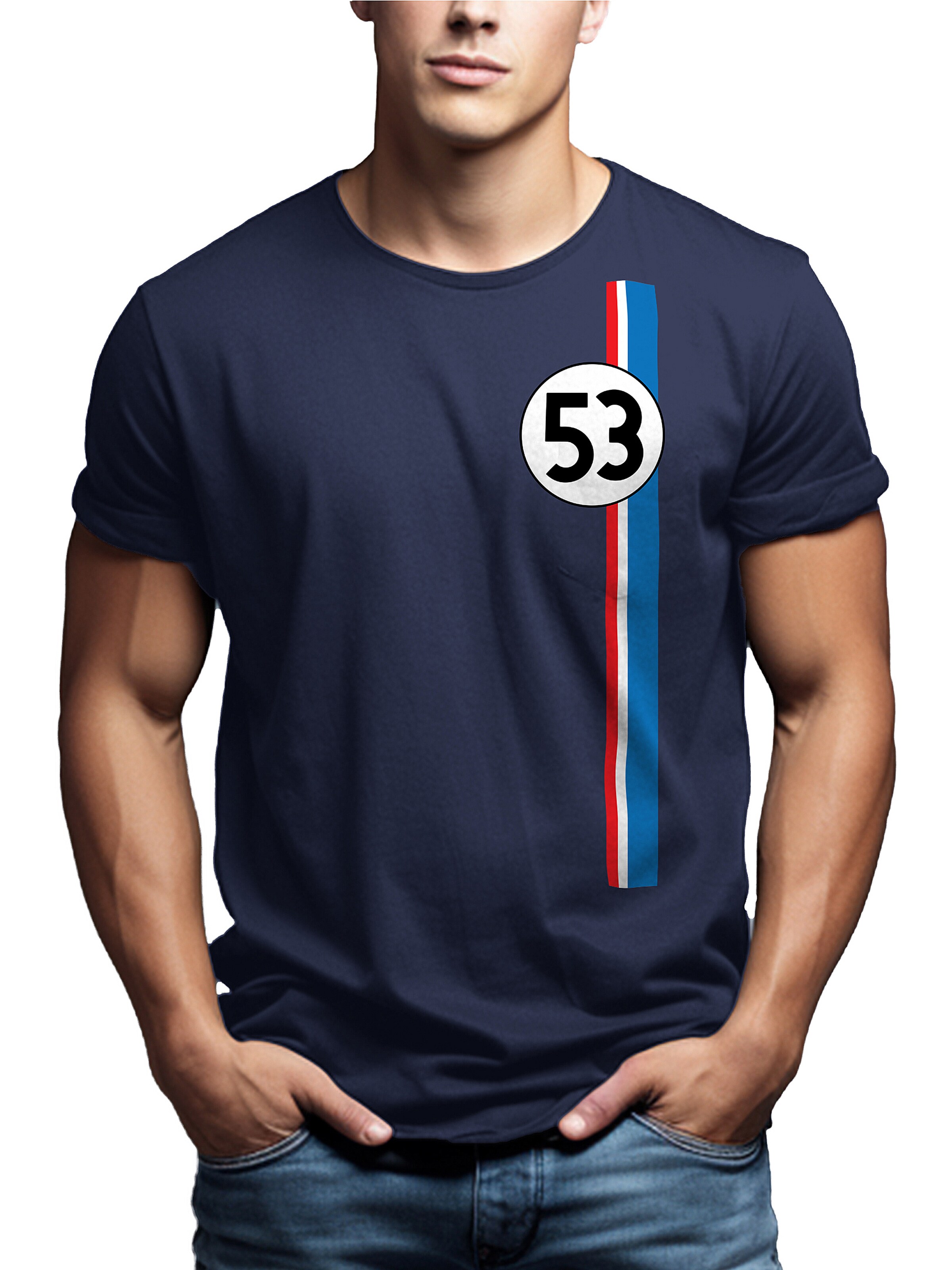 MAKAYA Shirt 'Herb-ie 53' in Blue
