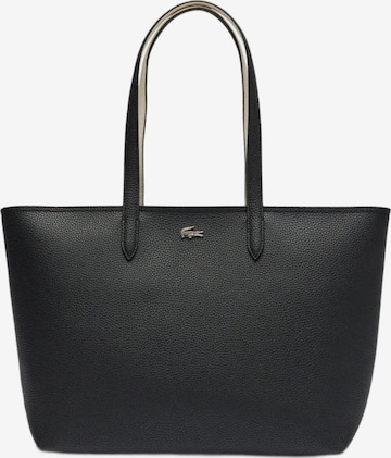 LACOSTE - Shopper 'Lacoste Sac Cabas Anna zippé Noir Farine' en negro: frente
