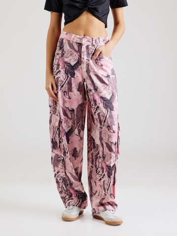 ADIDAS ORIGINALS Loose fit Cargo trousers 'SAT' in Pink: front