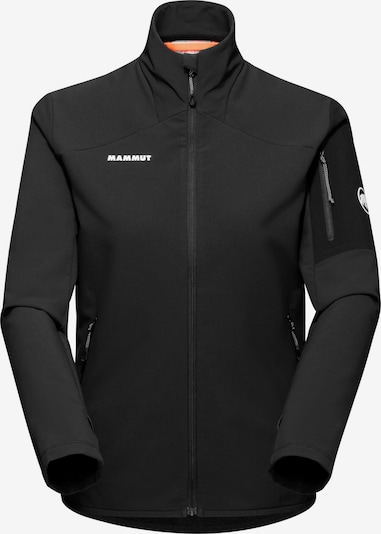 MAMMUT Funktionsfleecejacke 'Madris' in schwarz / weiß, Produktansicht