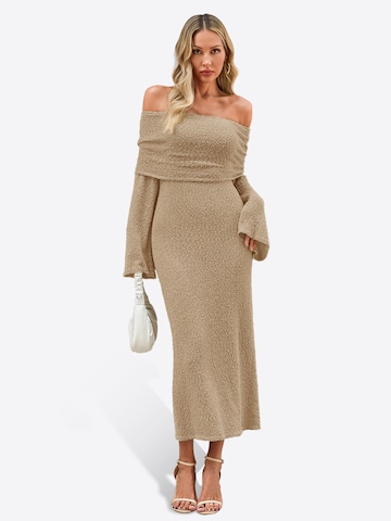 Imily Bela Strikkjole i grøn: forside