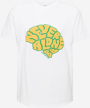 Blood Brother Shirt 'BRAIN' in White: front
