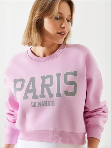 Felpa di Bianco Lucci in rosa