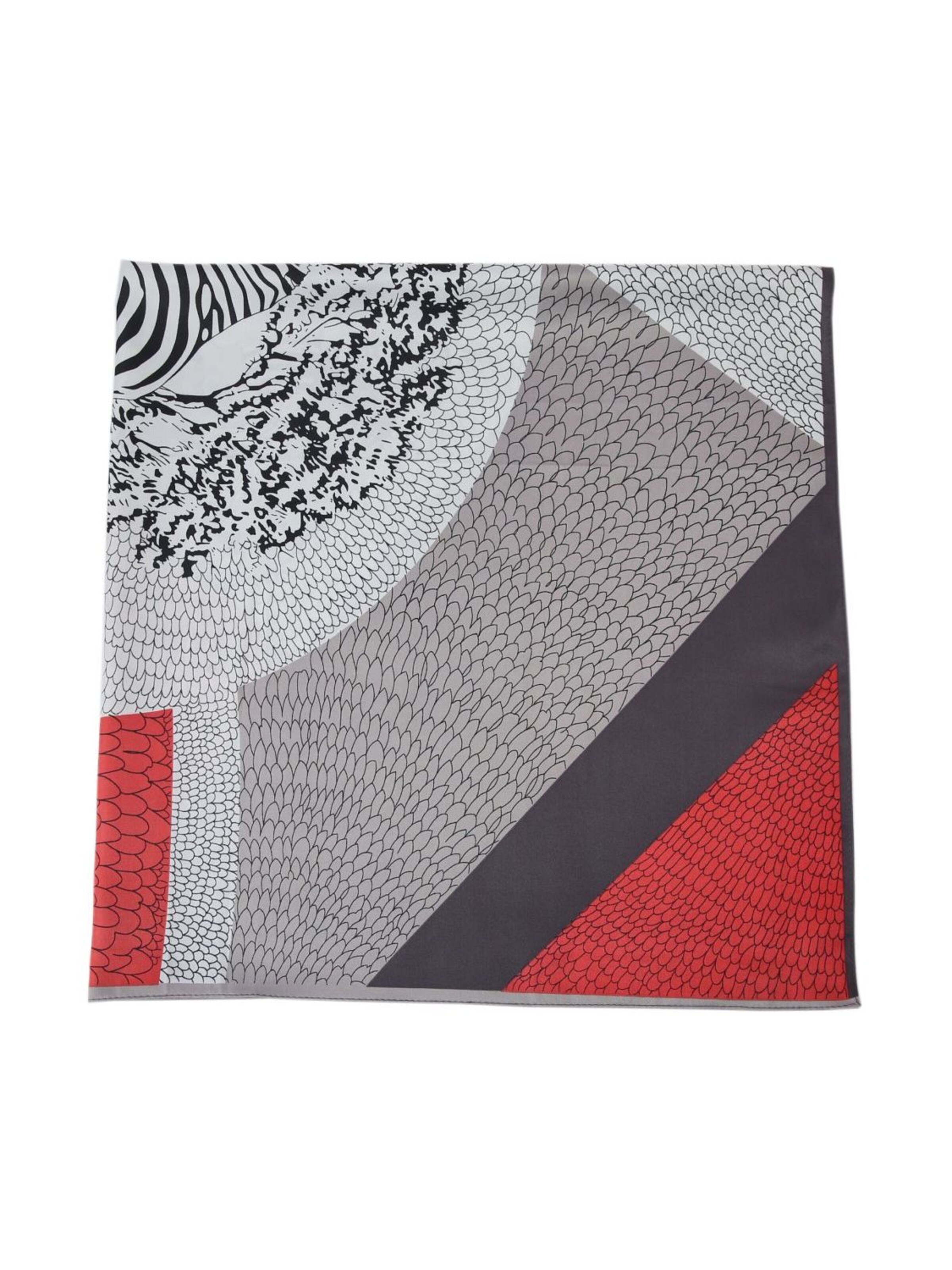 alberto cabale Sjaal 'Soie Snake Zoé' in Rood