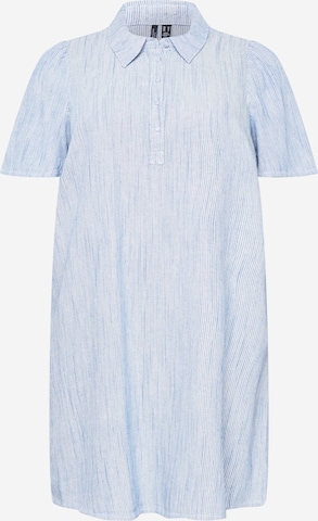Vero Moda Curve Dolga srajca 'ALIYA' | modra barva: sprednja stran