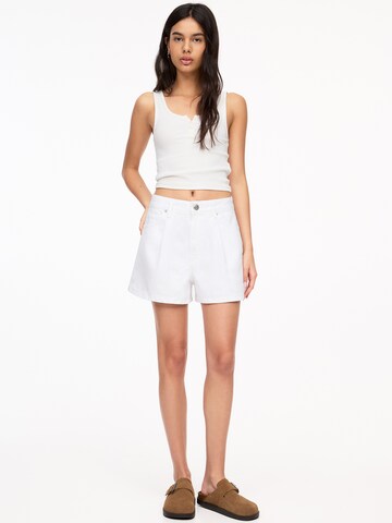 Loosefit Jean Pull&Bear en blanc