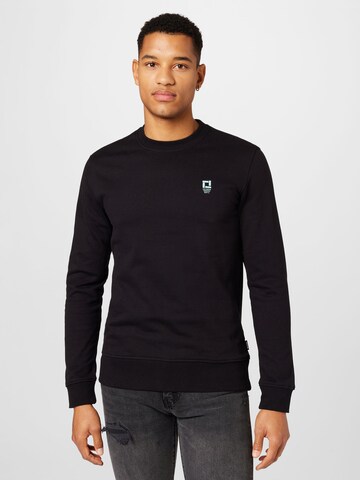 Only & SonsSweater majica 'STEVE' - crna boja: prednji dio