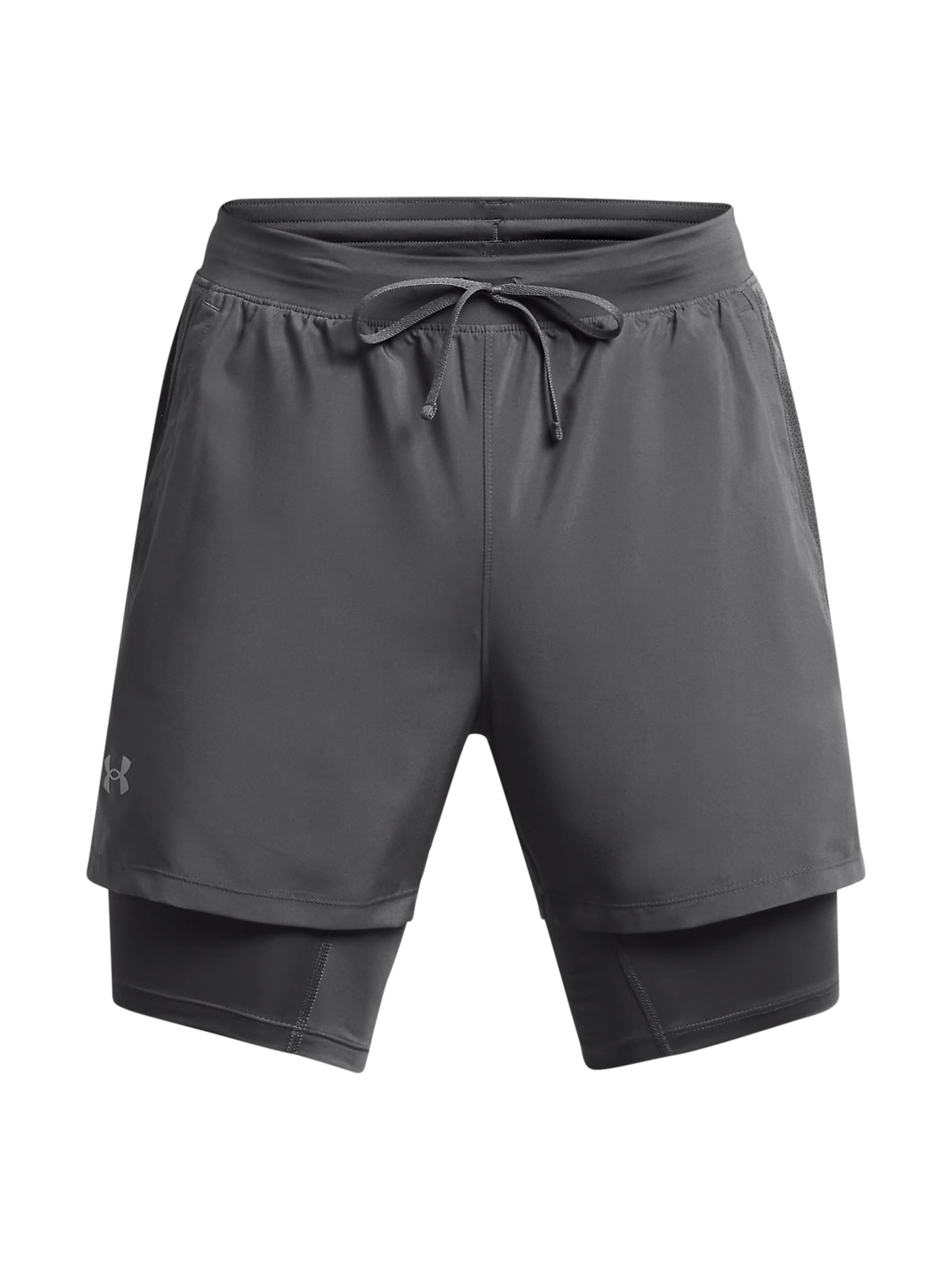Pantaloni sport 'Launch' de la UNDER ARMOUR pe gri: față
