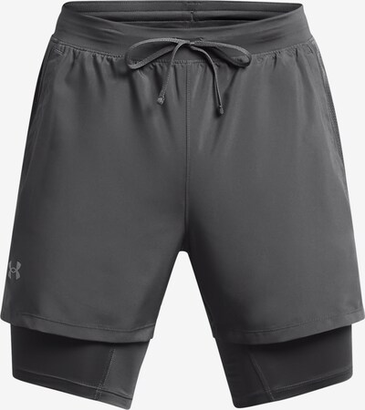 UNDER ARMOUR Workout Pants 'Launch' in Dark grey / White, Item view